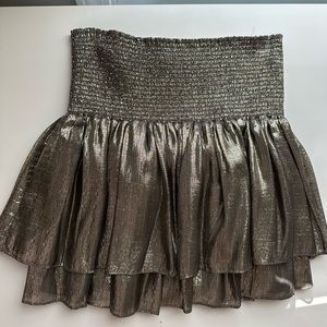 Ramy Brook silver skirt size medium never worn